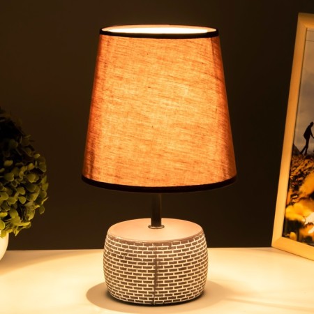 Dorotheeta table lamp E14 40W chocolate-white 18x18x32 cm Risalux-2