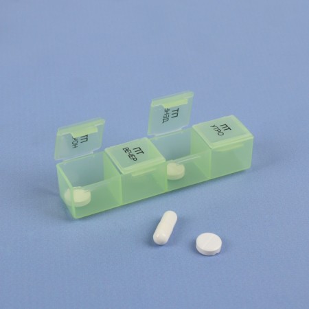 Airman - Organizer "Week", removable cells, morning/day/evening/night, 17.5 × 10.7 × 2.5 cm, 7 containers of 4 sections, multi -colored containers-3