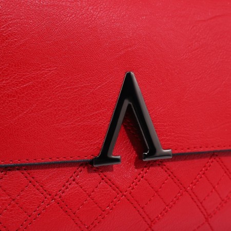 Magneta bag bag, long belt, red color-3