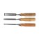 Set of chisels scrap, wooden handle, 6-12-18 mm