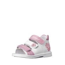 Children's sandals, size 25, pink-white color