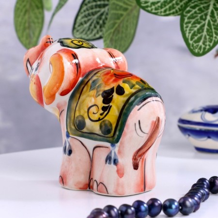 Souvenir "Elephant Tosha", 9x11cm, Gzhel, Color-2