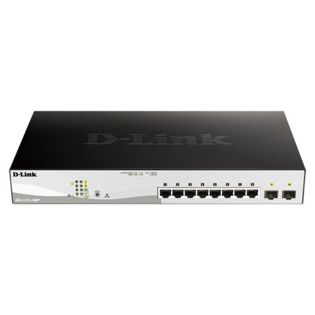 D-Link DGS-1210-10MP/F3A (L2) 8x1gbit/s 2SFP 8POE 130W customizer