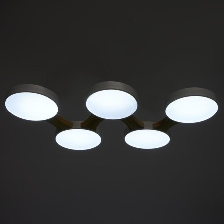 Chandelier 625361/5 LED 65W 3 modes 3000-6000k light wood 80x47x5 cm Bayerlux-4