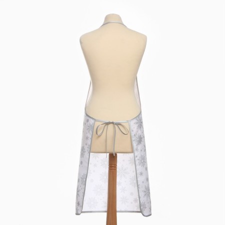 Apron shade snowflakes silver 70*80 cm, 100% p/e-5