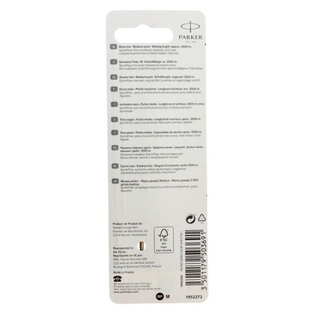 Balloon rod Parker Quinkflow Z08, 98 mm, 0.7 mm, metal, black ink-2