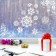Window sticker "Patterned snowflakes", reusable, 33 x 50 cm, New Year