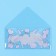 Money envelope "Happy Birthday!" Transparent PVC, gifts and balls, 16 x 8 cm