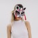 Kitsune carnival mask, black and red color
