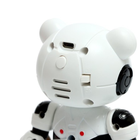 The Pandy robot, voice recording, reacts to touch, light and sound effects, metallic-5