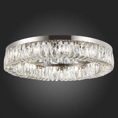 Ceiling Ceiling ST LUCE. SL1226.102.12. Rifrazio. 12x40 W, E14, 81.5x81.5x15 cm, Nickel color-2