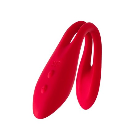 Multifunctional vibrator for Satiffyer Elastic Joy steam, red color-14