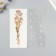 Sticker of rhinestones plastic tattoo on the body "Field flower" set 2 sheets 18x8 cm