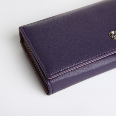 Women's wallet on magnet, purple color-2