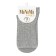 Women's socks mini cotone, size 35-38, color Grigio Chiaro