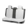 Knights in the back seat, Nat. wool, 135x55 and 75x55 cm, white, set 3 pcs