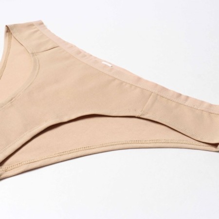 Set of women's panties slips (3pcs), white/black/beige color, rr 46 (m)-4