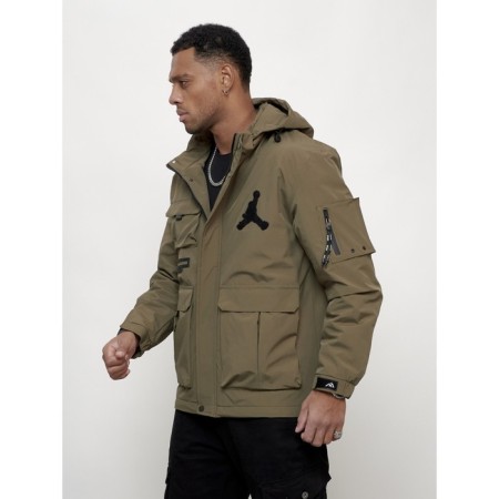 Sports male jacket, size 58, dark beige color-6