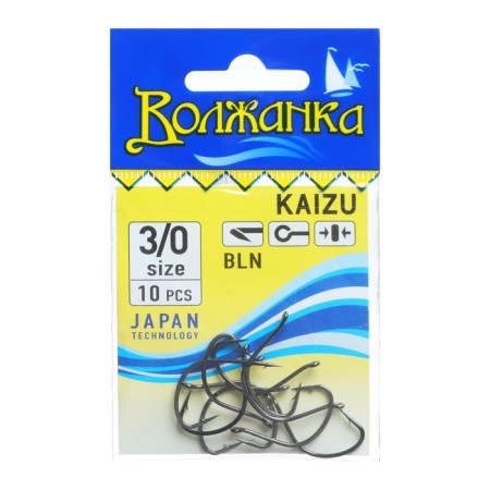 Hooks "Volzhanka" Kaizu No. 3/0, 10 pcs