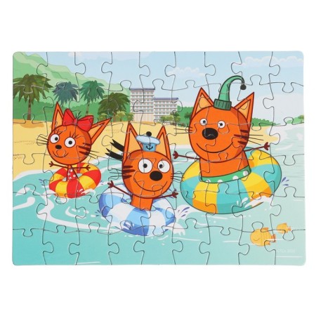 Puzzle "Three Cats", 54 elements-8