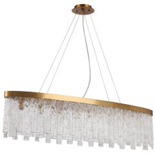 Люстра подвесная Stilfort Frostyle 8xE14 40Вт, размер 120x25x40-120 см, цвет бронза