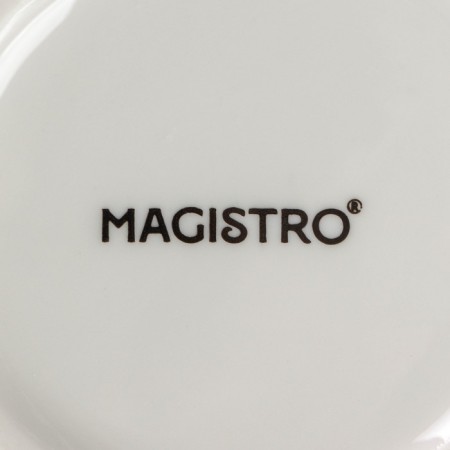 Teapot Porcelain Hot Magistro "Blanche", 600 ml, white color-7