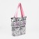 SCOPER with lightning, external pocket, white/pink color