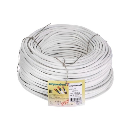 Flexible round Promel PVS, 2x1.5, 100 m, GOST-1