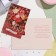 Postcard "Happy anniversary! 65" Congrev, embossing, burgundy background, 12.5x19.4 cm