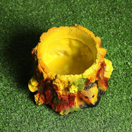 Figure pot "Hedgehog in the hemp" 17x17x12cm-2