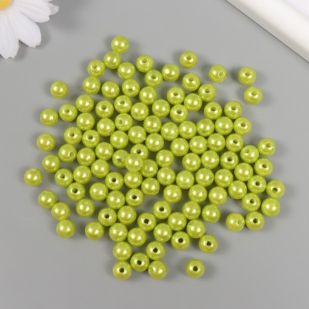 Set of beads "Pearls" d 8 mm, 250 grams, light green