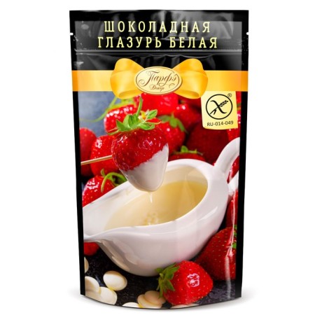 Chocolate glaze, white, 100 g