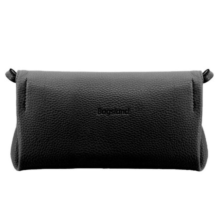 Bag women, genuine leather, black 20x12x10 cm-1