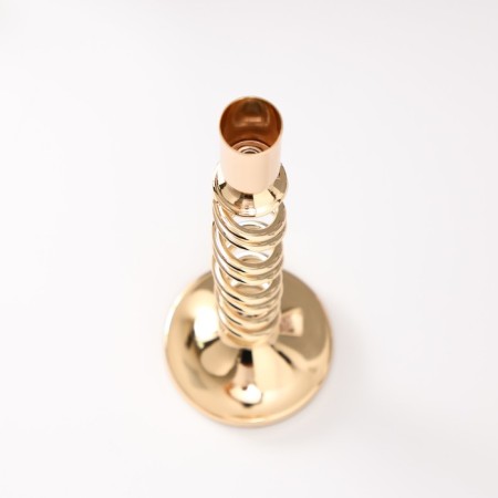 Summary Metal per 1 candle d = 2 cm "Adelin" gold 9x9x30 cm-2