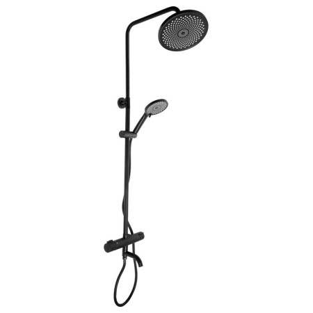 The shower system Zein Z3895, with a thermostat, upper watering can D = 23 cm, manual 12.5 cm, black