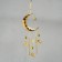 Wind Music Metal "Crescent and Angels" 3 bells 2.5x20x67 cm