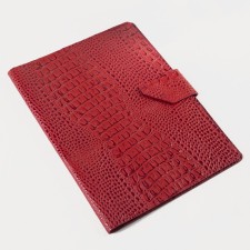 Folder for documents on a button, 4 sets, red color