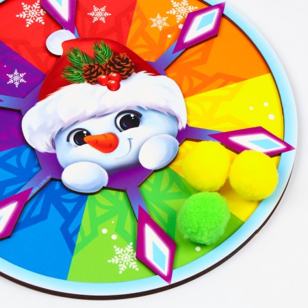 New Year's toy. Sorter "New Year! Snowman"-3