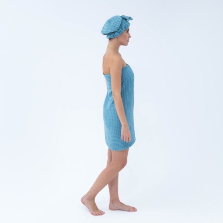 Set for the bath and bathroom Ethel Vafli towel 70*140 cm+Chalma 21*25 cm, cent-12