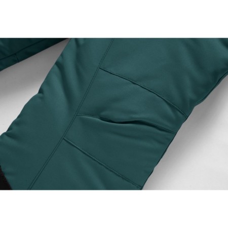 Ski pants for a girl, height 116 cm, dark green color-4