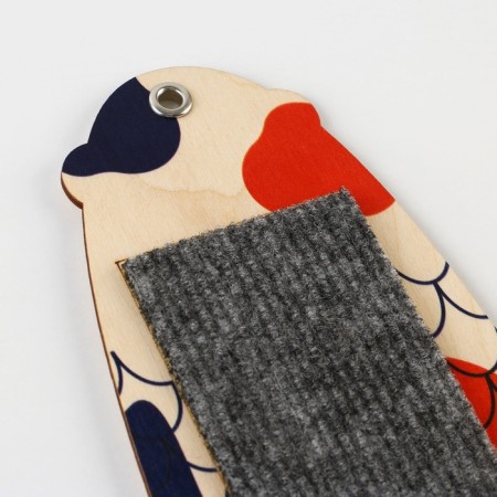 Plywood clawberry with the application of "fish", 50 x 15 cm-7