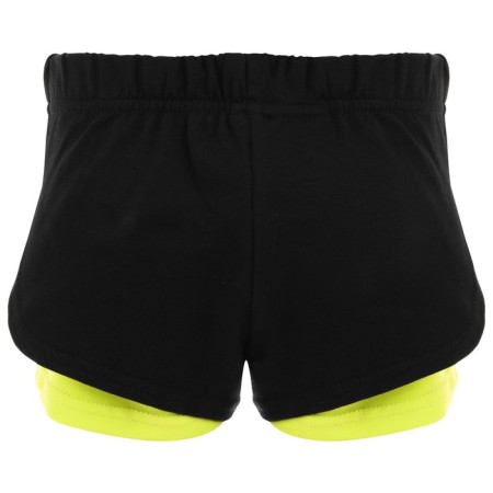 Shorts for gymnastics and dancing Grace Dance, p. 34, black color/lime-5