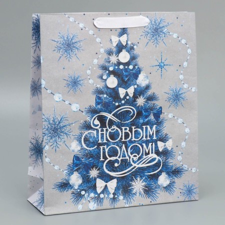 Craft vertical package “Happy New Year”, m 26 x 30 x 9 cm, new year-1