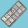 Stamping disk Metal "Prints of the Season", 12 × 6 cm
