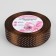 Satin ribbon "Golshek", 25 mm × 23 ± 1 m, brown color No. 032