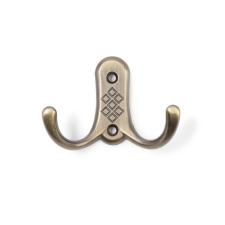 Furniture tundra hook TKD024 Light, two -rod, bronze-2