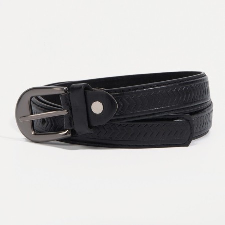 Building belt, width 2.2 cm, screw, buckle metal, black color