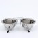 A set of 2 relief bowls on a stand, 2 x 240 ml