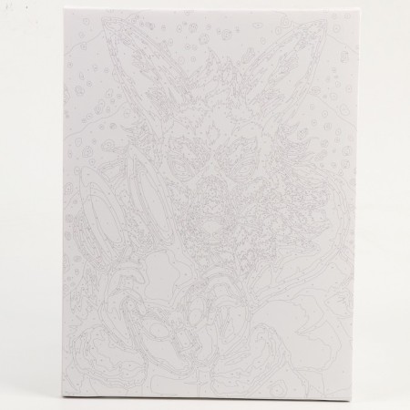 Picture on numbers on canvas with a subframe "Tiny Rabbit", 30 x 40 cm-2