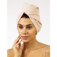 Terry towel for drying hair Sofi de Marko Beatrice, 380 gr, size 26x58cm, cream color
